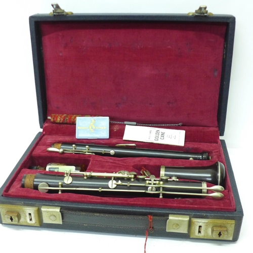 841 - A J.R. Lafleur clarinet, cased