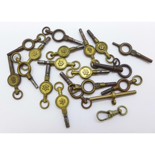 902 - Pocket watch keys and a T-Bar