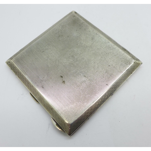 906 - A silver cigarette case, Chester 1927, 116g