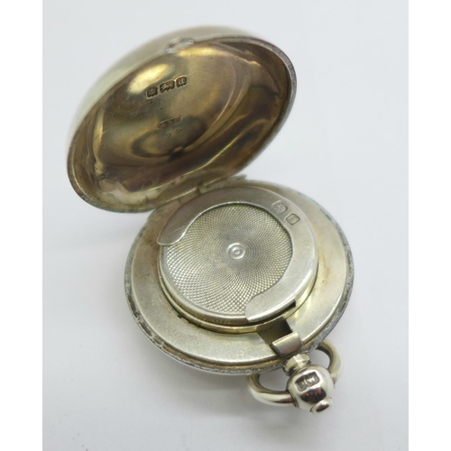 918 - A silver sovereign case, Birmingham 1903