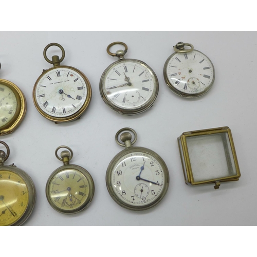 978 - A collection of pocket watches, a/f