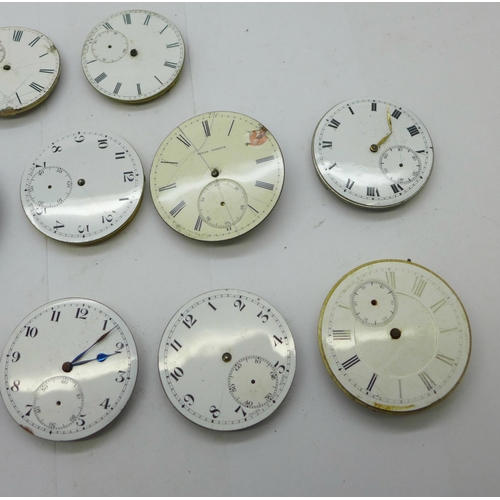 980 - Twelve pocket watch movements