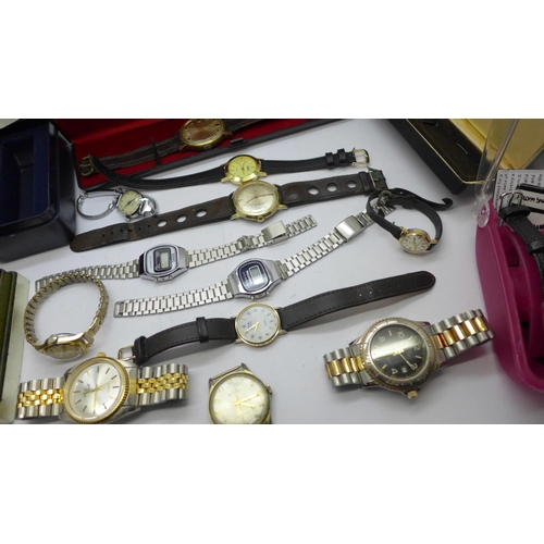 984 - A collection of wristwatches