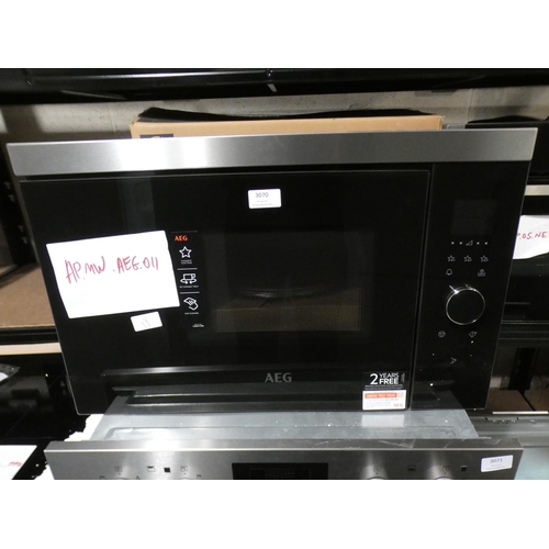 3070 - AEG H371xW594xD316 Wall Microwave  - model no.:- MBB1756SEM, RRP £370.83 inc. VAT * This lot is subj... 