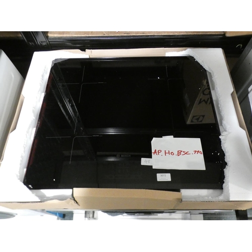 3072 - Bosch H49xW592xD522 Induction 4 Zone Hob - model no.:- PIE651BB1E, RRP £532.5 inc. VAT * This lot is... 