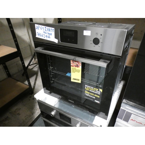 3076 - Zanussi H589xW594xD568 Single Oven - model no.:- UNKNOWN, RRP £385.5 inc. VAT * This lot is subject ... 