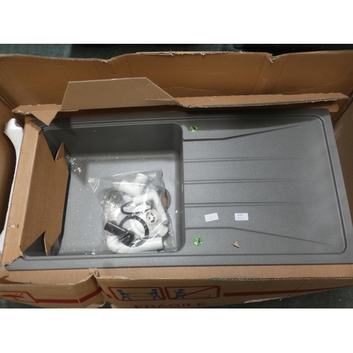 3105 - 500x1000 Minorca Composite 1.0 Bowl RVS Grey - model no.:- BL467786, RRP £90 inc. VAT * This lot is ... 