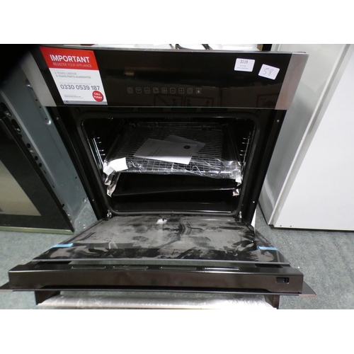 3119 - CDA H595xW595xD567 Single Multi-Function Pyrolytic Oven - Stainless Steel - model no.:- SK511SS, RRP... 