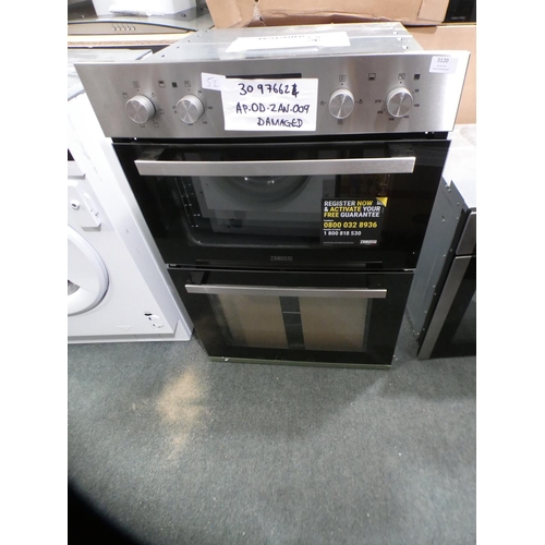 3120 - Zanussi H888xW594xD548 Built In Multifunction Double Oven - model no.:- ZOD35661XK, RRP £505 inc. VA... 