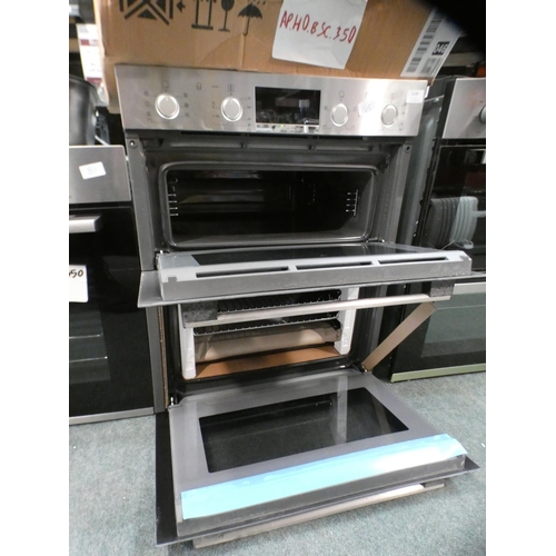 3146 - Bosch H717xW594xD550 Serie 4 Built-Under Double Oven  - model no.:- NBS533BS0B, RRP £815.84 inc. VAT... 