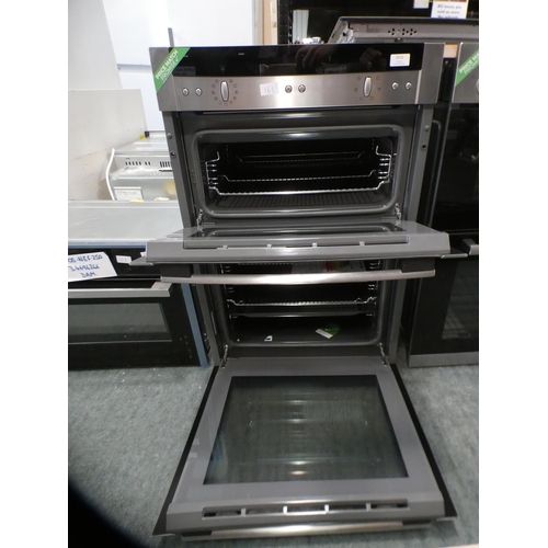 3151 - Neff H888xW594xD550 Built-In Electric Double CircoTherm Oven - Stainless Steel - model no.:- Unknown... 