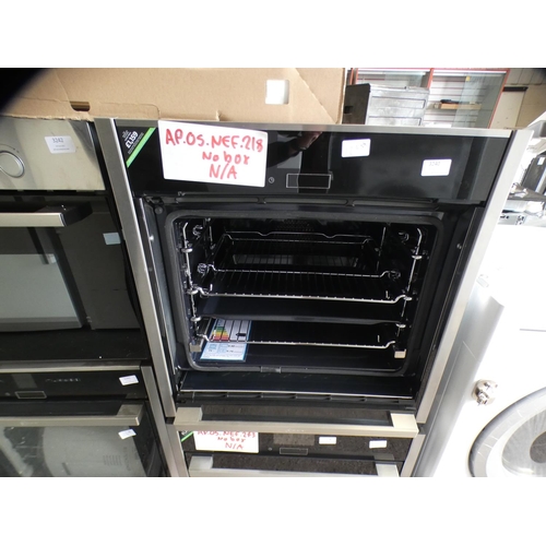 3240 - Neff  Single Multifunction Pyrolytic Oven - Stainless Steel - Slide & Hide H595xW596xD548, model no.... 