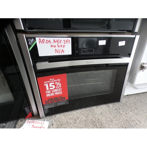 3241 - Neff  Compact 45 Fullsteam Oven - Stainless Steel  H455xW595xD548, model no.:-C17FS32N0B, RRP £1132.... 