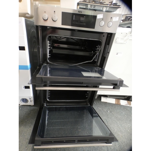 3248 - AEG  Built In Double Oven H888xW594xD568, model no.:-DEB331010M, RRP £575 inc. VAT * This lot is sub... 