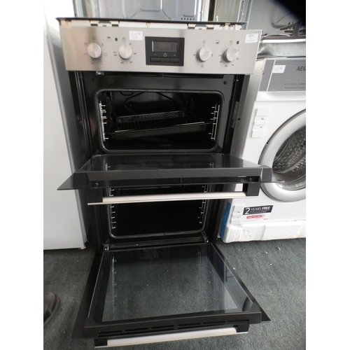 3259 - Zanussi  Built In Multifunction Double Oven H888xW594xD548, model no.:-ZOD35661XK, RRP £505 inc. VAT... 