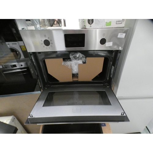 3294 - Zanussi H455xW595xD567 Microwave with Gril - model no.:- ZVENW6X1, RRP £332.5 inc. VAT - dent in sta... 