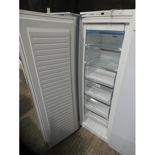 3323 - Bosch  Tower Freezer Frost Free  H1772xW558xD545, model no.:-GIN81AEF0G, RRP £887.5 inc. VAT - used ... 