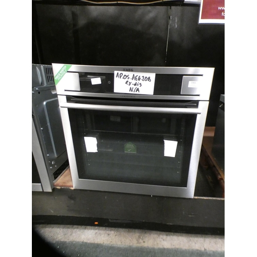 3365 - AEG H594xW594xD568 Single Electric Oven - Stainless Steel - model no.:- BP831660KM, RRP £1099 inc. V... 