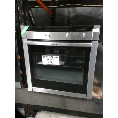 3366 - Neff B45M52N3GB Single CircoTherm Oven - Stainless Steel - model no.:- UNKNOWN, RRP £450 inc. VAT - ... 