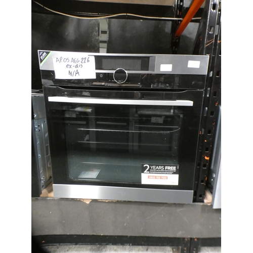 3367 - AEG H594xW594xD567 Single Oven - model no.:- BPK842720M, RRP £1089 inc. VAT - ex display  * This lot... 