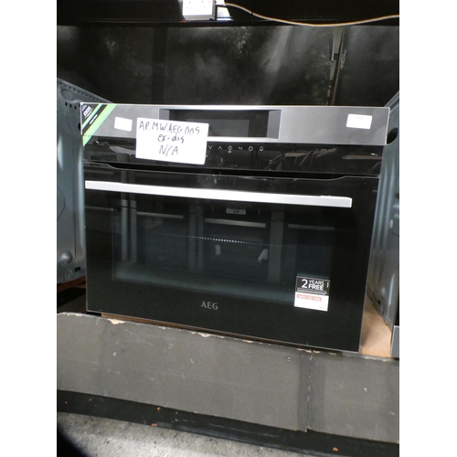 3368 - AEG H455xW594xD567 Compact Combi Microwave - model no.:- KMK761000M, RRP £909 inc. VAT - ex display ... 