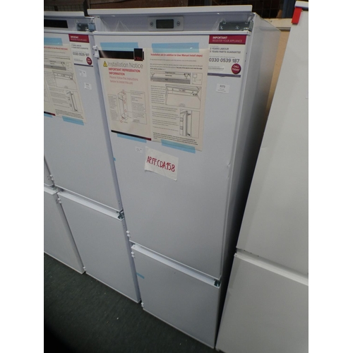 3373 - CDA  70/30 Integrated Fridge Freezer H1772xW540xD540, model no.:-FW872, RRP £459 inc. VAT - scratch ... 