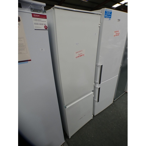 3383 - Zanussi  70/30 Fridge Freezer - Frost Free  H1772xW540xD549, model no.:-ZBB28651SV, RRP £431 inc. VA... 