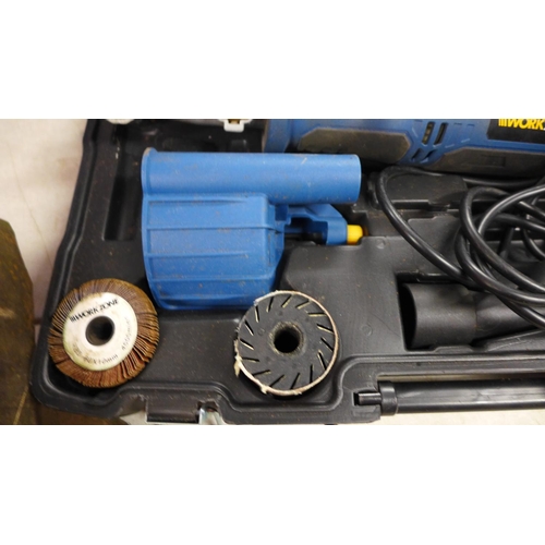 2042 - Power Zone 240v power sander & heads - W