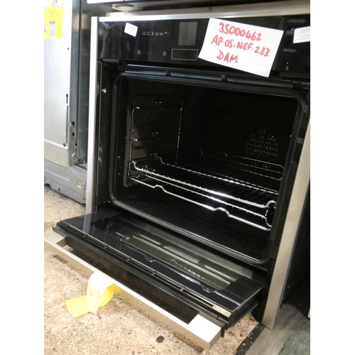 3177 - Neff  Single Multifunction Oven - Stainless Steel - Slide & Hide H595xW595xD548, model no.:-B47CR32N... 