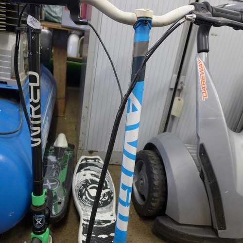 2514 - 2 Electric scooters; Avigo & Wired no chargers