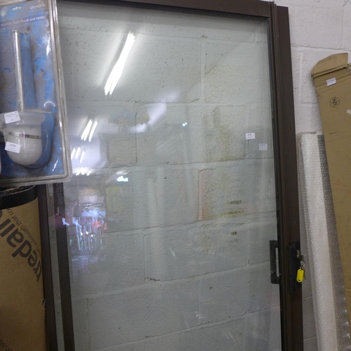 2538 - Pr. of metal sliding patio doors