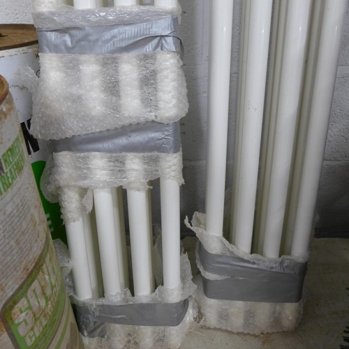 2548 - 2 Upright white designer radiators