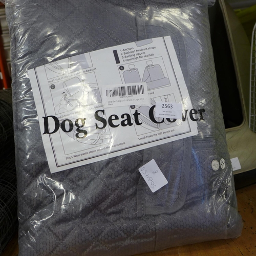 2563 - 1 x XL dog bench car seat cover - grey