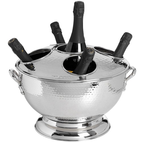 1539 - A hammered nickel five bottle champagne cooler (1516140)   #