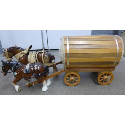 1198 - A gypsy horse and cart and another horse **PLEASE NOTE THIS LOT IS NOT ELIGIBLE FOR POSTING AND PACK... 