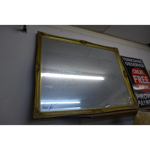 468 - A large gilt framed mirror