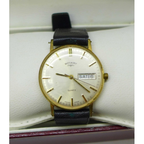 669 - Two gentleman's Rotary wristwatches and five lady's Rotary wristwatches