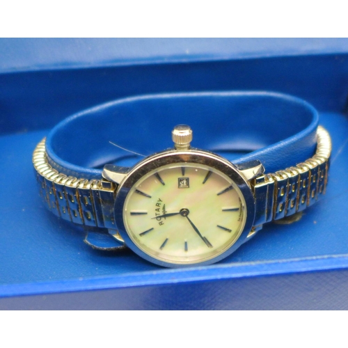 669 - Two gentleman's Rotary wristwatches and five lady's Rotary wristwatches