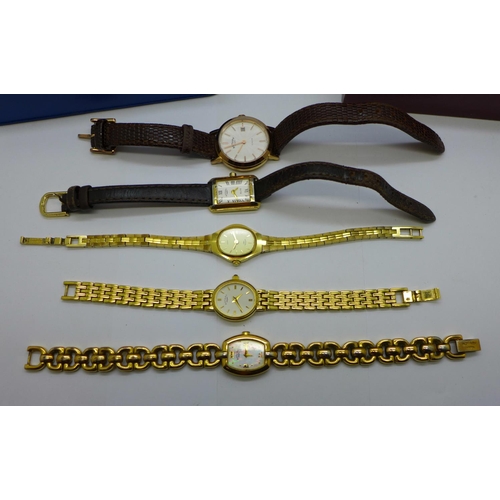 669 - Two gentleman's Rotary wristwatches and five lady's Rotary wristwatches