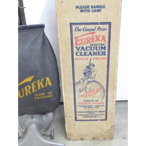 863 - A vintage 1920's Eureka vacuum cleaner, with original box