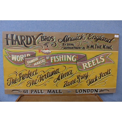 462 - A painted Hardy Bros. sign