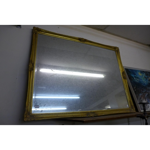 468 - A large gilt framed mirror