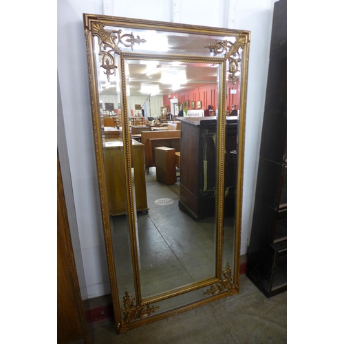 79 - A large French style gilt framed mirror, 183 x 92cms  (M33138)   #