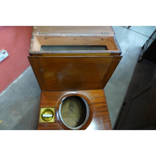 89 - A Victorian mahogany thunderbox/commode