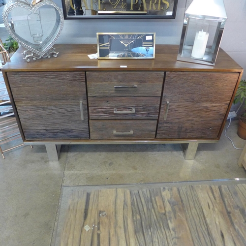 1364 - A Chennai sideboard (damaged, general marks, middle drawer damaged)