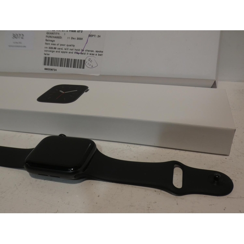 3072 - Apple Watch 6 (44mm GPS/with charging lead) (224) * This lot is subject to VAT