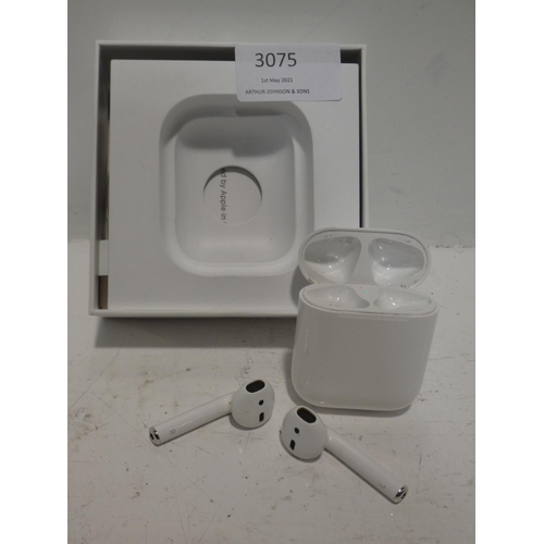 3075 - Pair of Airpods 2Nd Gen & Case (224) * This lot is subject to VAT