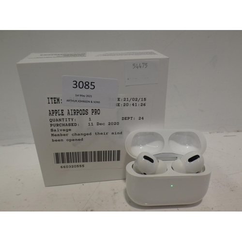 3085 - Apple Airpods Pro, RRP £189.99 + VAT         (220-303) * This lot is subject to VAT