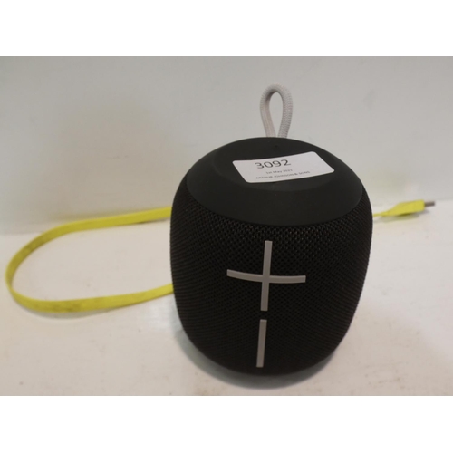 3092 - UE Wonderboom wireless speaker - with charging lead (220) * This lot is subject to VAT