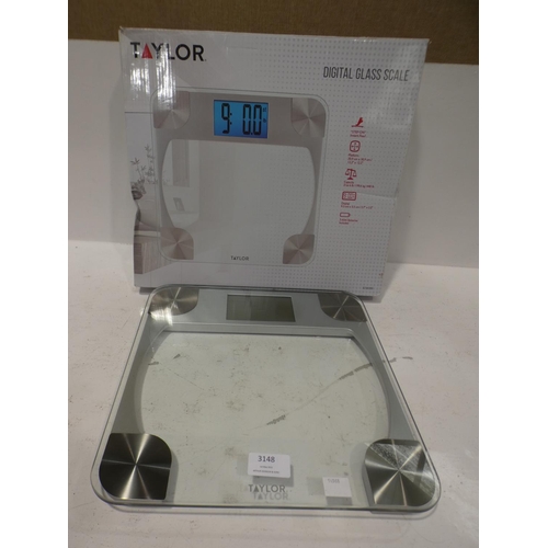 3148 - Taylor Glass Digi Scale   (220-397) * This lot is subject to VAT